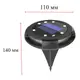 Уличный светильник Disk lights A19 8 led Белый свет для двора