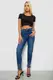 Джинсы женские однотонные Skinny, цвет синий, 244R7217