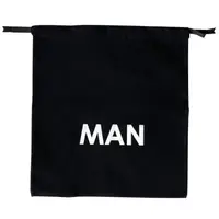 Мешок хлопковый ORGANIZE для вещей 30х35 см Man (черный)