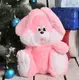 Мягкая игрушка Зайчик Алина сидячий 35 см розовый