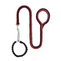 Ошейник Taotaopets 152217 Black+Red с поводком для собак контроллер 125*2.5 см