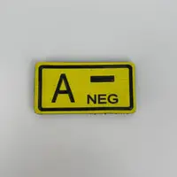 Шеврон на липучке 2 группа крови A - NEG 7431 5х2,5 см