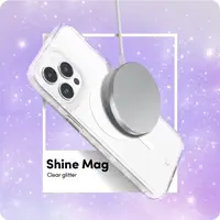 Чохол + Захисне скло (2шт) Spigen для iPhone 14 Pro Max Cyrill Shine Mag, Glitter Clear (ACS04875)