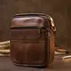 Компактный мессенджер на два отделения мужской Vintage 20396 Коричневый