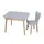 Столик для рисования Зайчик 04-027GREY-TABLE 2 предмета серый
