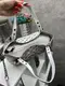 Серые буквы (черный фон) -  большая, стильная и вместительная сумка, легко вмещает формат А4 (0120-3)