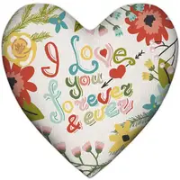 Подушка сердце XXL I love you forever & ever 57x57 см (6PS_WOL022)