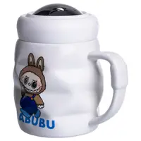 Чашка порцелянова з кришкою Labubu 400 (мл) Білий з синім FM-54A