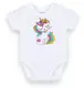 Боди детский хлопковый с коротким рукавом для девочки GABBI BD-21-5-1/1 Белый на рост 80 (12618)