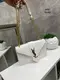 Белый - фурн золото - молодежный изысканный стильный каркасный клатч на цепочке под клапаном (0433)
