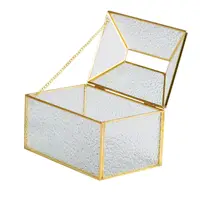 Серветниця золота Кристали скло і метал 19×8×12 см