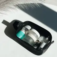 Силіконова косметичка з ручкою 19*13*5 см ORGANIZE (чорний)