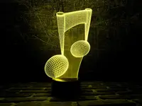 Сменная пластина для 3D светильников "Нота" 3DTOYSLAMP