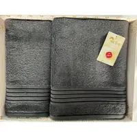 Набір рушників Arya Жаккард Dophne A107313-Dark gray 2 темно-сірий