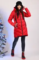 Куртка женская зимняя красная код П419 XL