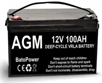 Аккумуляторная батарея BatoPower AGM 12V 100 Ah VRLA