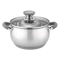 Кастрюля с крышкой Bohmann BH-2315-16-grey 1.8 л 16 см серая
