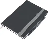 Блокнот с шариковой ручкой Troika SLIM PAD A5, черный