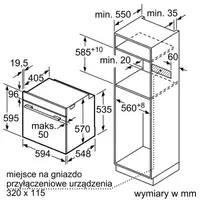 Встраиваемый духовой шкаф Bosch HBA2140S0 71 л