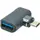 Адаптер PowerPlant USB Type-C – USB 3.1 Type-A, 10Gbps