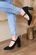 Туфли женские Fashion Enata 3178 39 размер 25 см Черный