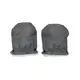 Рукавиці Twins Snow хутряні 80-192-101, light grey, світло сірий