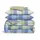 Полуторное постельное белье фланель с простыней на резинке OCEAN TARTAN