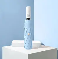 Зонт складной 8278 110 см голубой