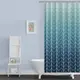 Шторка для ванной комнаты Bathlux 180 x 180 см с водоотталкивающим покрытием, бирюзово-синий градиент