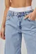 Джинсы wide leg с двойным поясом - джинс цвет, 34р
