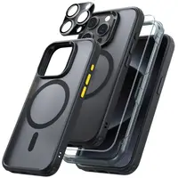 Чехол и стекло ESR для iPhone 15 Pro Max - Classic Pro Set Halolock MagSafe, Frosted Black (4894240204689)