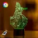 3D ночник "Сара" GENSHIN IMPACT (УВЕЛИЧЕННОЕ ИЗОБРАЖЕНИЕ)+ батарейки (3ААА)  3DTOYSLAMP