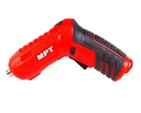 Викрутка акумуляторна поворотна MPT, 4 V Li-ion, 1.5 Ач, 250 об/хв, 3.5 Нм, реверс, USB. Red with Black (MCSD4006.2)