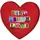 Подушка сердце 3D Live laugh love 40х40х7,5 см 3DPS_15L081