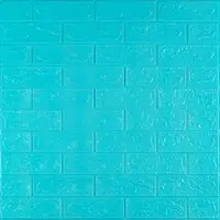 3D панель самоклеющаяся700х770х3мм кирпич Бирюза (002-3) SW-00000573