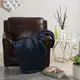 Плед крупной вязки ручной работы Homytex 130 * 170 см. Синий