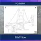 Трафарет для покраски Мост, одноразовый из самоклеящейся пленки 95 х 115 см