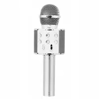 Беспроводной микрофон-караоке WSTER WS-858 Silver (12707)