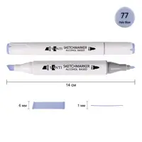 Маркер спиртовий Santi Professional SA-77 390891 блідо-блакитний