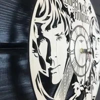 Тематические интерьерные настенные часы «Шерлок»