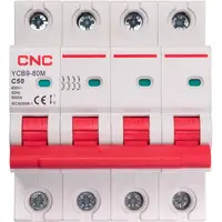 Модульный автоматический выключатель CNC YCB9-80M 4P C50 6ka