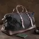 Дорожная сумка текстильная большая Vintage 20166 Черная