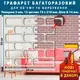 Трафарет толстый 3 мм многоразовый с кирпичом для создания объема (280х1000)