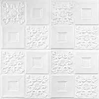 Самоклеющаяся декоративная потолочно-стеновая 3D панель фигуры 700x700x4мм (114) SW-00000006