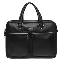 Мужская кожаная сумка Giorgio Ferretti 3703q11-black