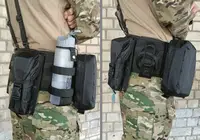 Підсумок під пляшку чорний (MOLLE, підсумок на розгрузку, жилет, РПС)