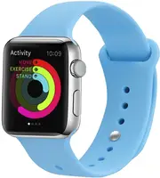 Ремінець UWatch Silicone Strap для Apple Watch 38/40 mm Blue