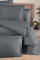 Сімейна Постільна Білизна La Romano Premium Satin 300TC Lucca Grey 160х220см (2 шт)