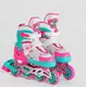 Роликовые коньки 404-L Best Roller колеса PU светящиеся. Multicolor (размер 38-42) (116287)