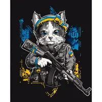 Картина по номерам "Кот – защитник" 11659 40х50 см